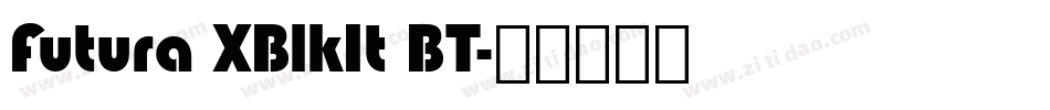Futura XBlkIt BT字体转换